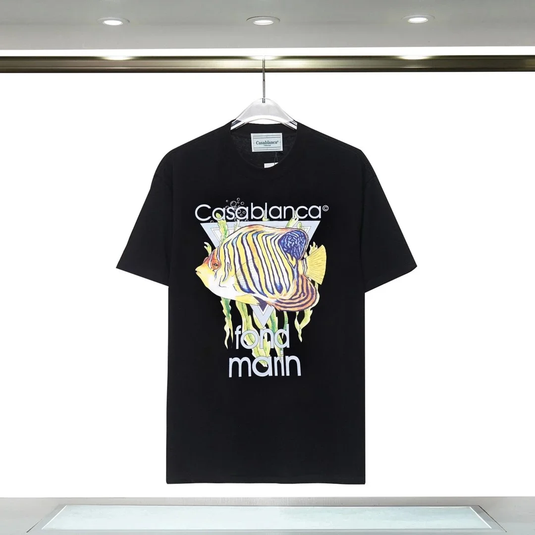 Casablanca Fond Marin Black T-Shirt