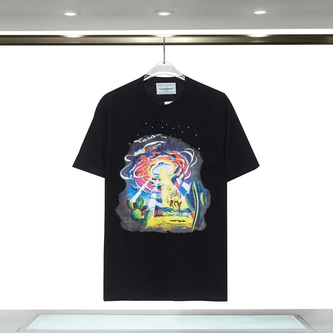 Casablanca 'Casa' Black Graphic T-Shirt