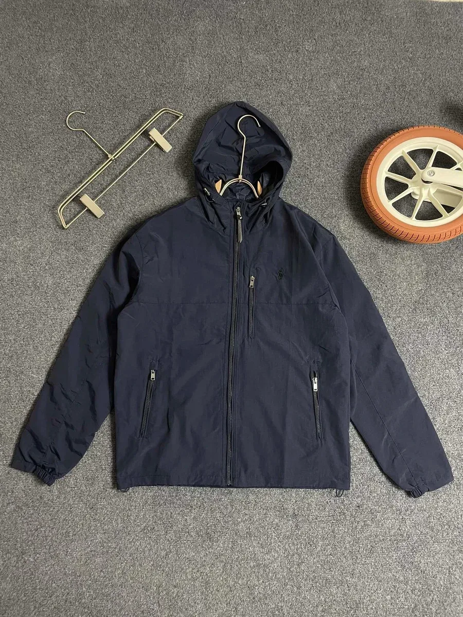 Polo Ralph Lauren Navy Hooded Windbreaker Jacket