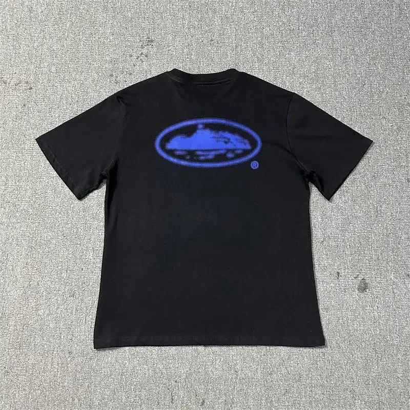 A Bathing Ape BAPE STA Black Blue Logo T-Shirt