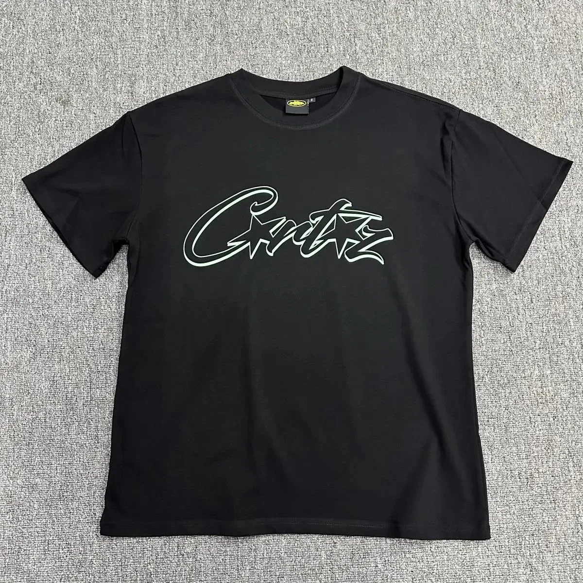 Corteiz RTW Black Green Logo T-Shirt