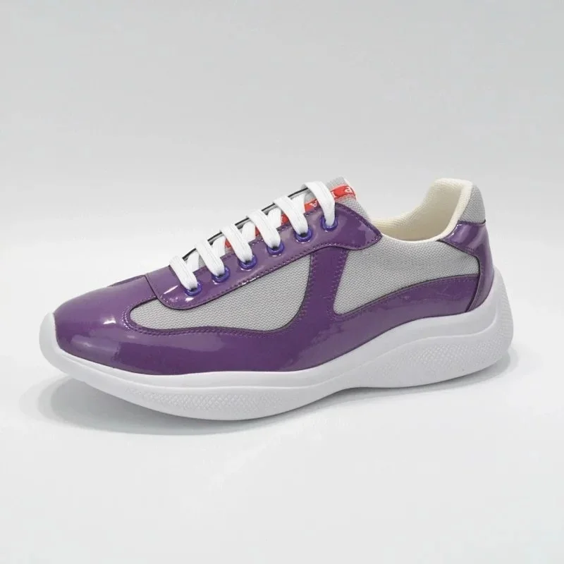 Prada Runners Purple & Grey Sneakers