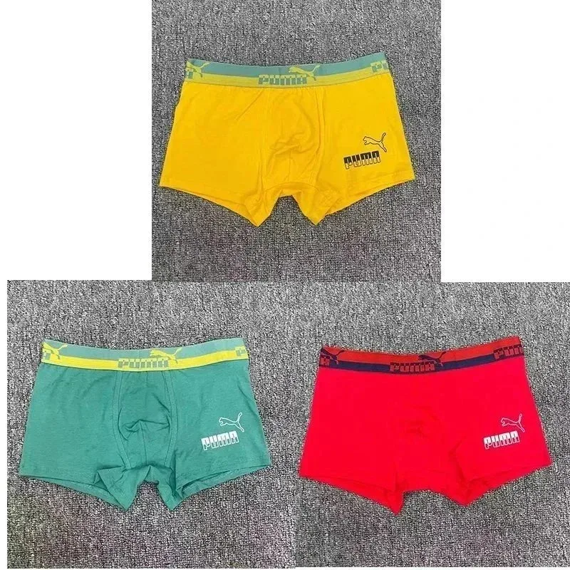 Puma Yellow/Teal/Red Boxer Shorts Underwear