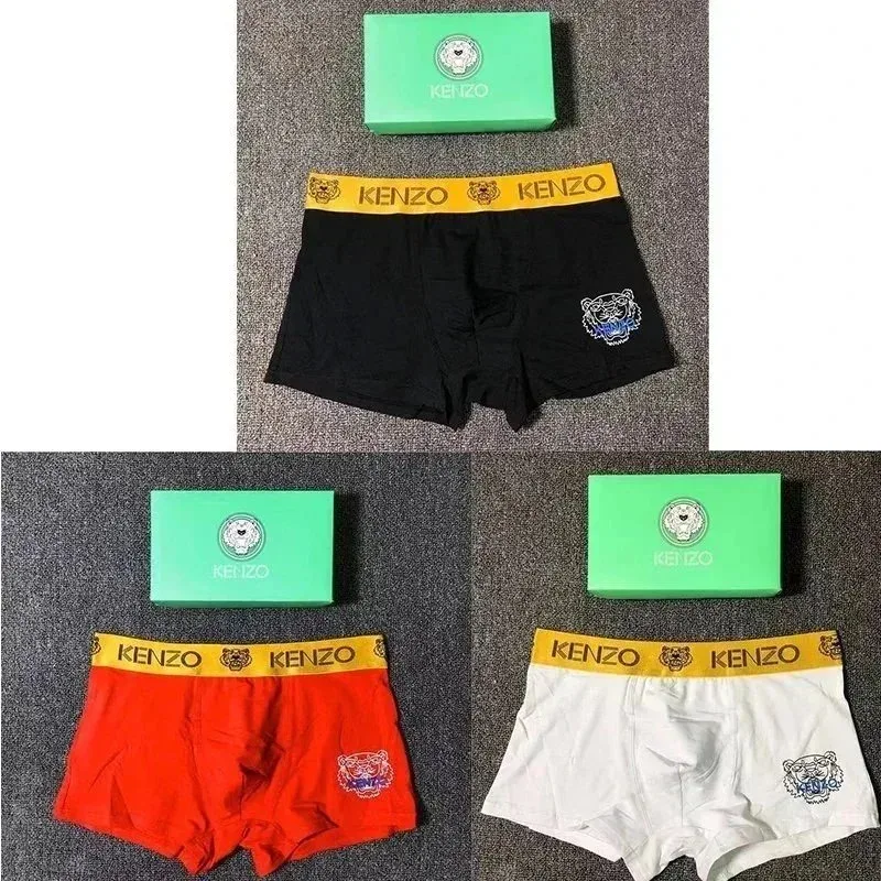 Kenzo Tiger Logo Boxer Briefs Black/Red/White