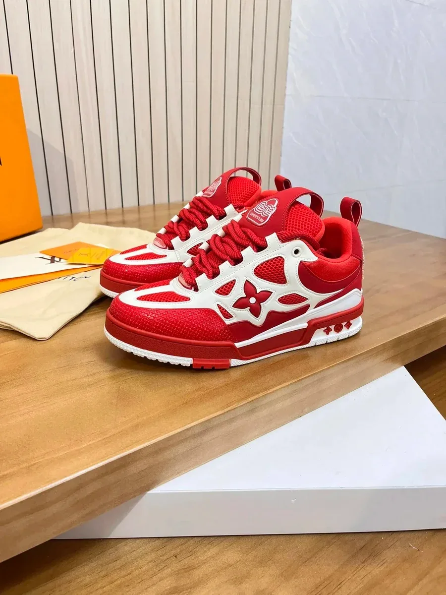 Louis Vuitton LV Trainer Red/White Sneakers