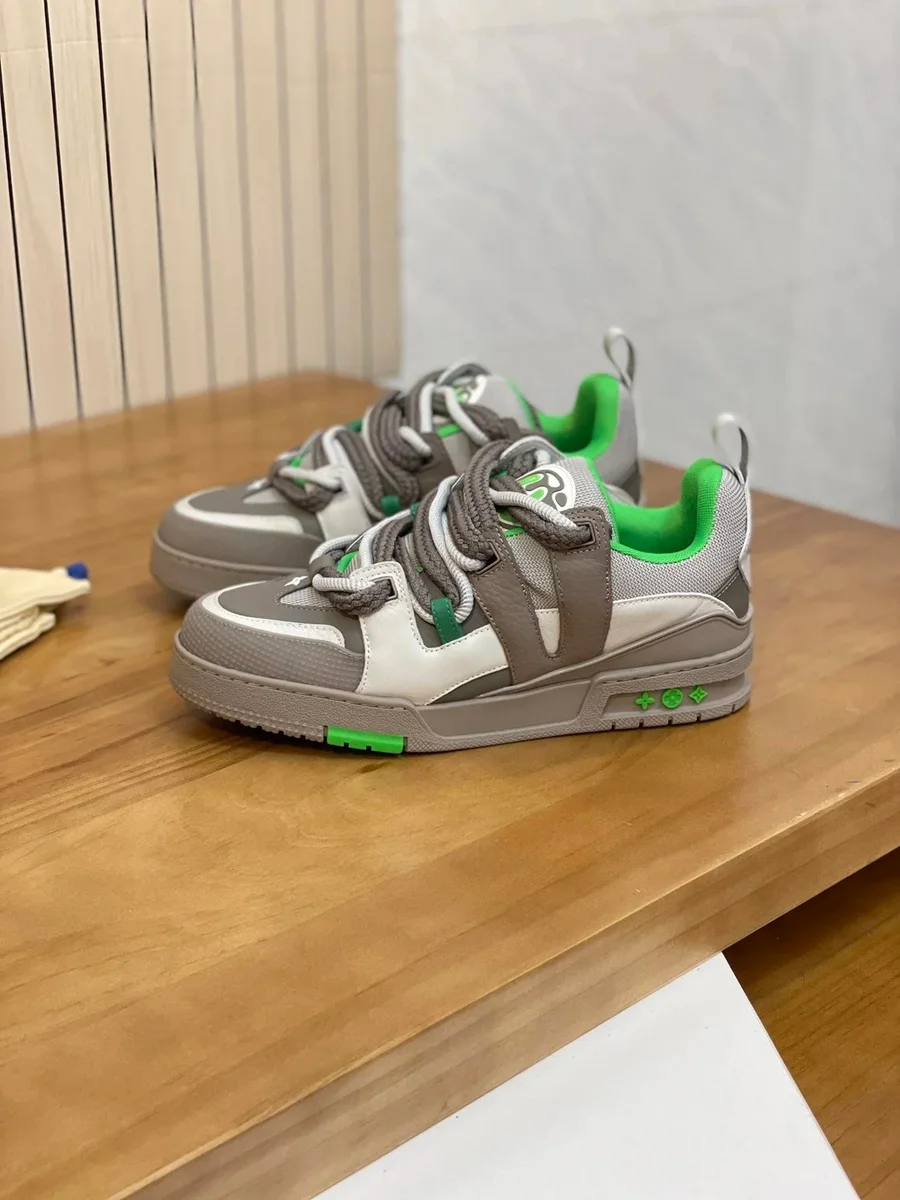 Louis Vuitton LV Trainer Grey/Green Sneakers