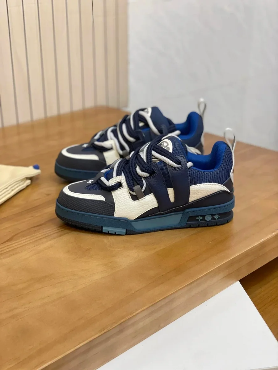 Louis Vuitton LV Trainer Navy/White Sneakers