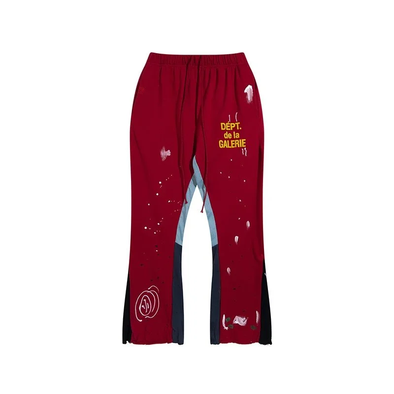Gallery Dept. Dept De La Galerie Red Painted Pants