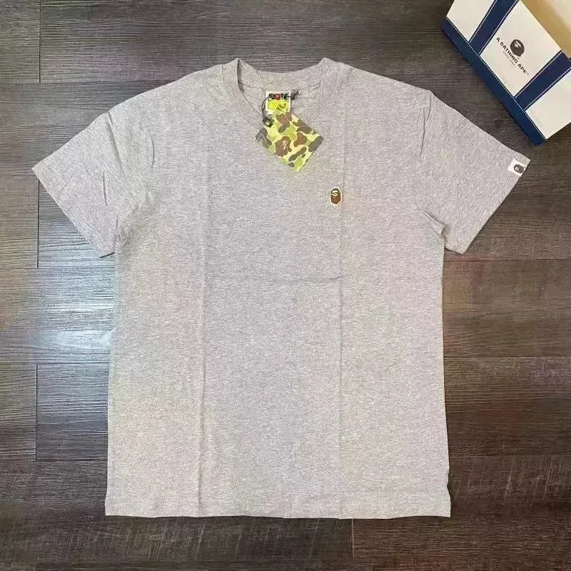 A Bathing Ape BAPE STA Grey Small Head T-Shirt