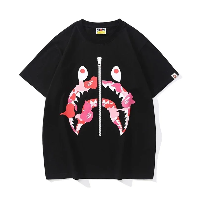 A Bathing Ape BAPE STA Shark Triple Black T-Shirt