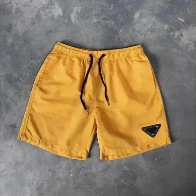 Mustard Yellow Solid Shorts