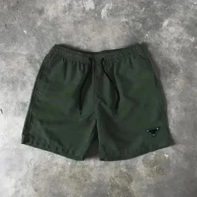 Solid Olive Green Shorts