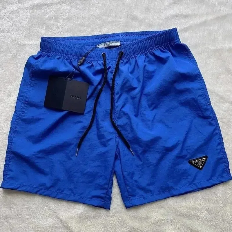 Prada Blue Solid Shorts
