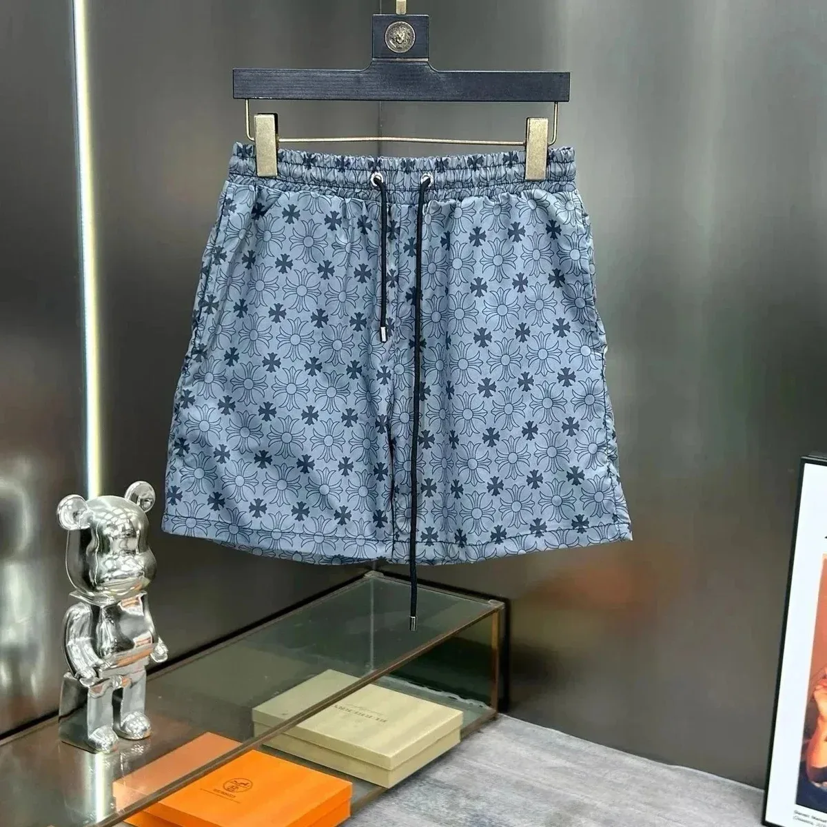 Chrome Hearts CH Cross Floral Print Shorts