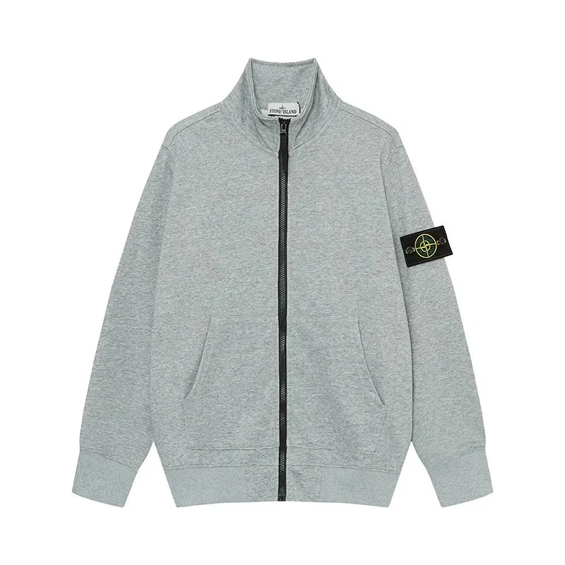 Stone Island 68-15 Grey Full-Zip Jacket