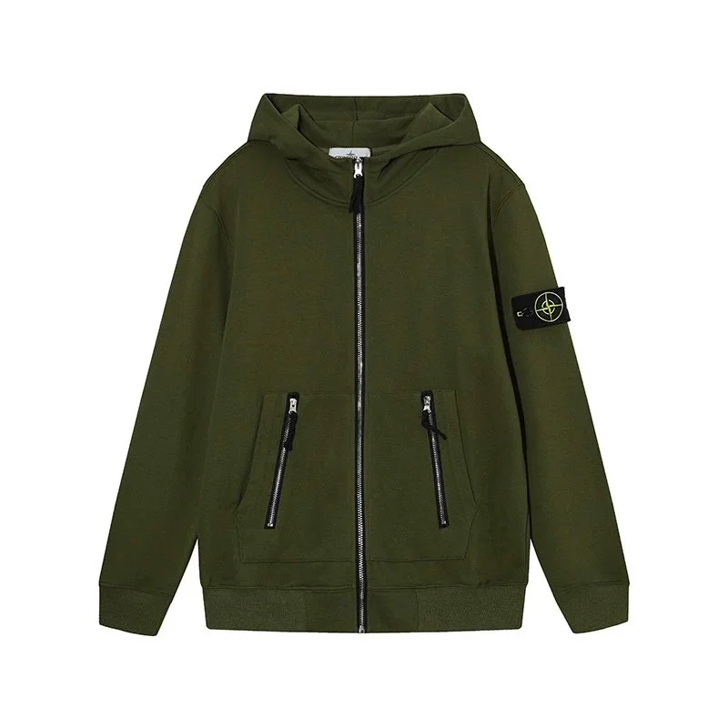 Stone Island 68-15 Olive Green Hoodie