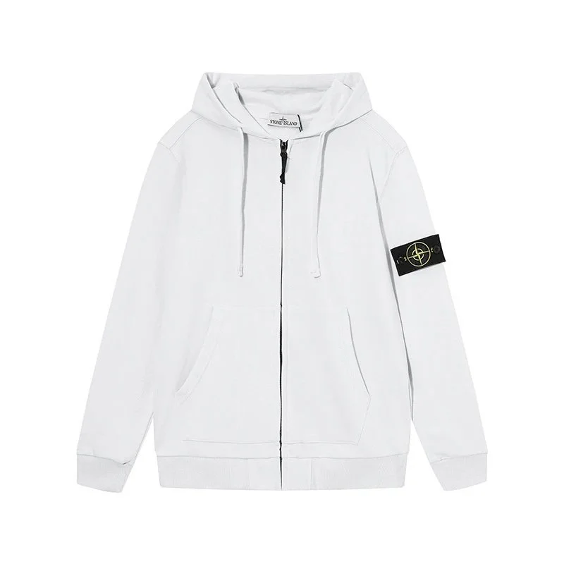 Stone Island 68-15 White Hoodie