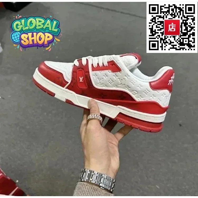 Louis Vuitton LV Trainer Red/White Sneakers