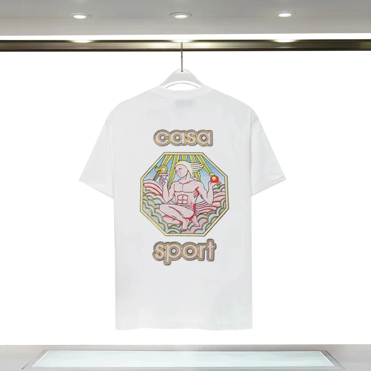 Casa Sport White Graphic T-Shirt