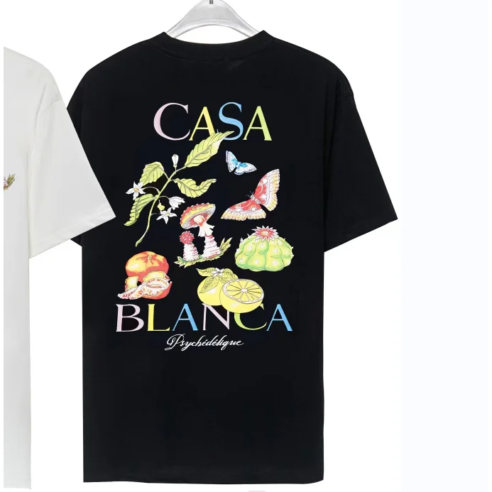 Black CASA BLANCA Psychedelic T-Shirt