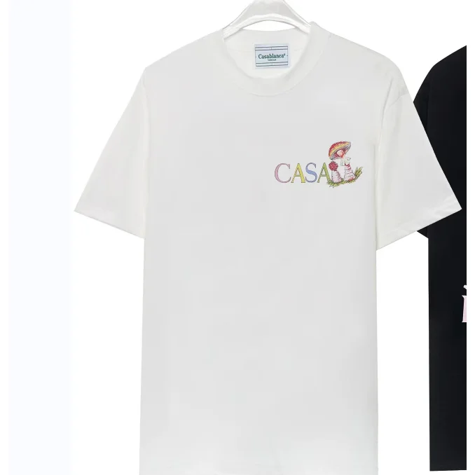 CASA White Mushroom Print T-Shirt