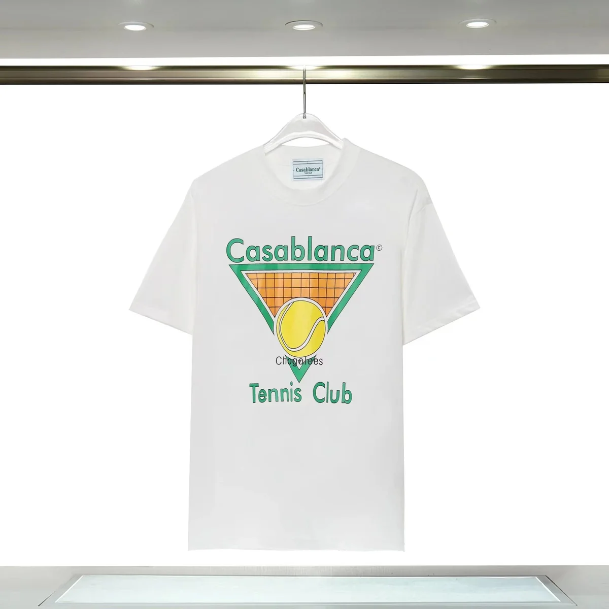 Casablanca Tennis Club White Graphic T-Shirt