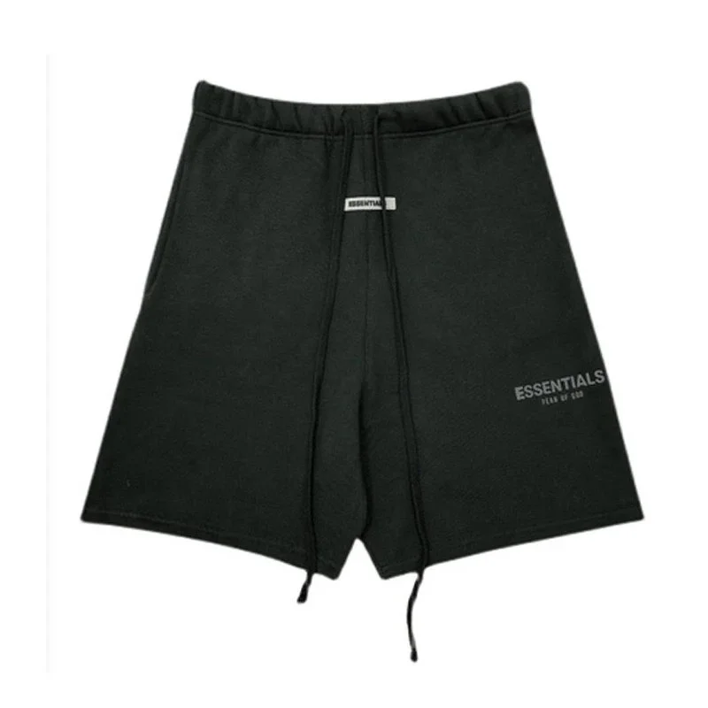 Fear of God Essentials Black Drawstring Shorts