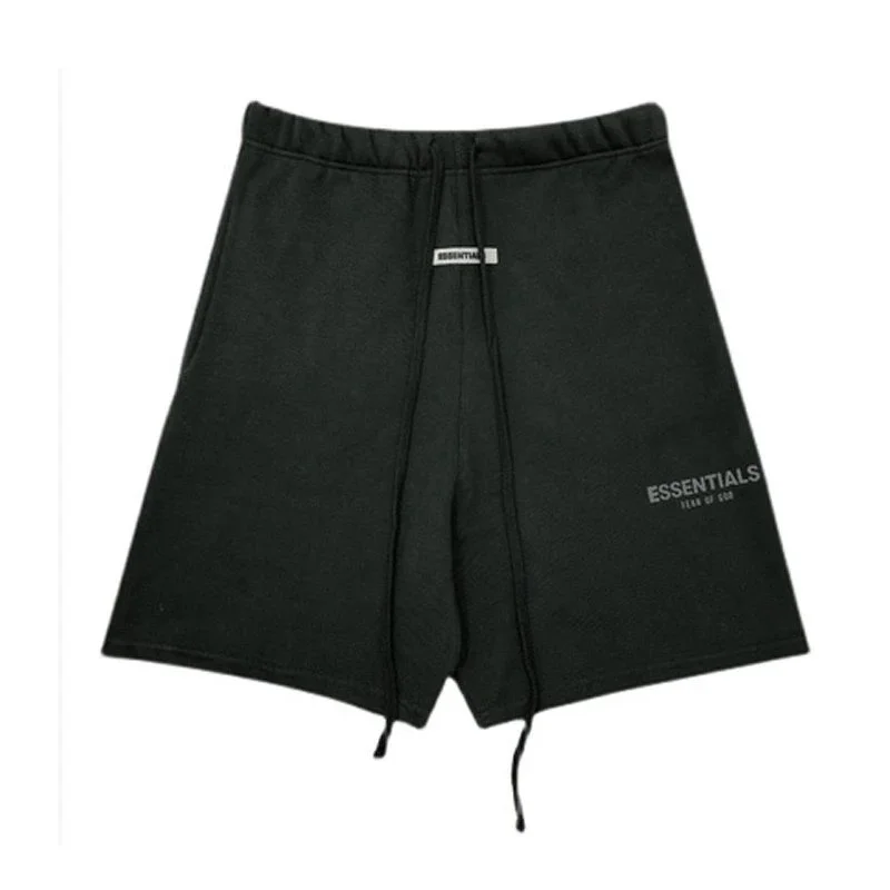Fear of God Essentials Black Drawstring Shorts