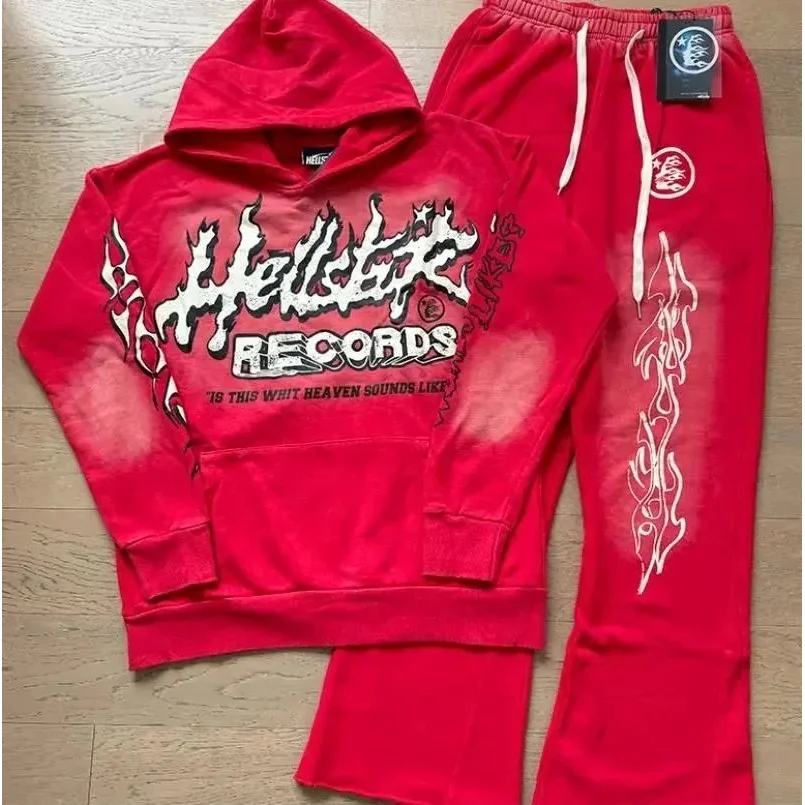 Hellstar Studios Red Flame Tracksuit