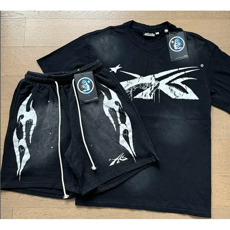 Hellstar Studios Black Flame Graphic Co-ord Set