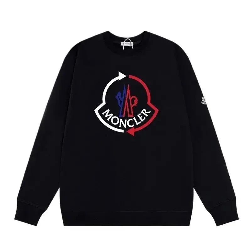 Moncler Logo Crewneck Sweatshirt Black