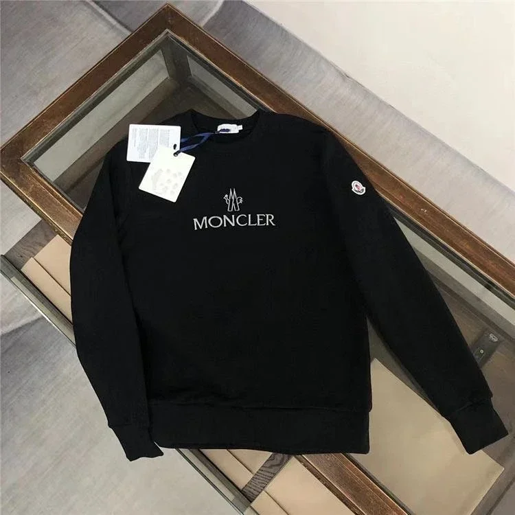 Moncler Black Logo Crewneck Sweatshirt