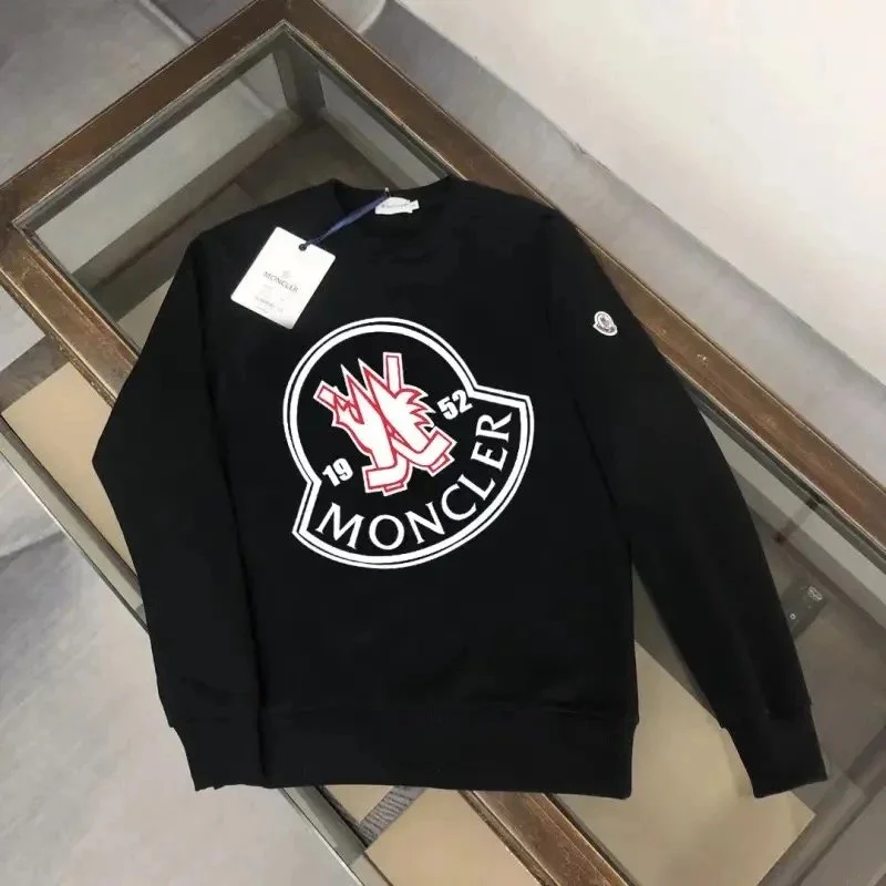 Moncler Logo Crewneck Sweatshirt Black
