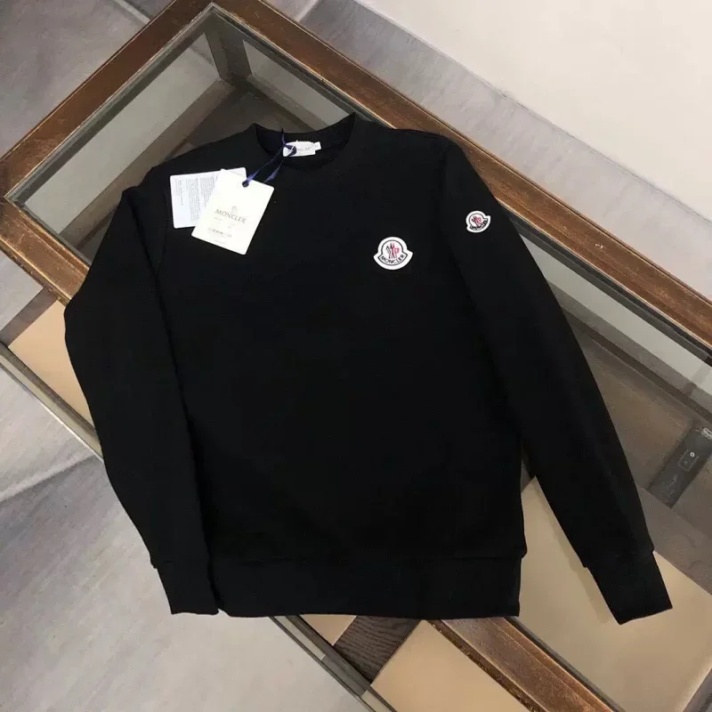 Moncler Black Logo Crewneck Sweatshirt