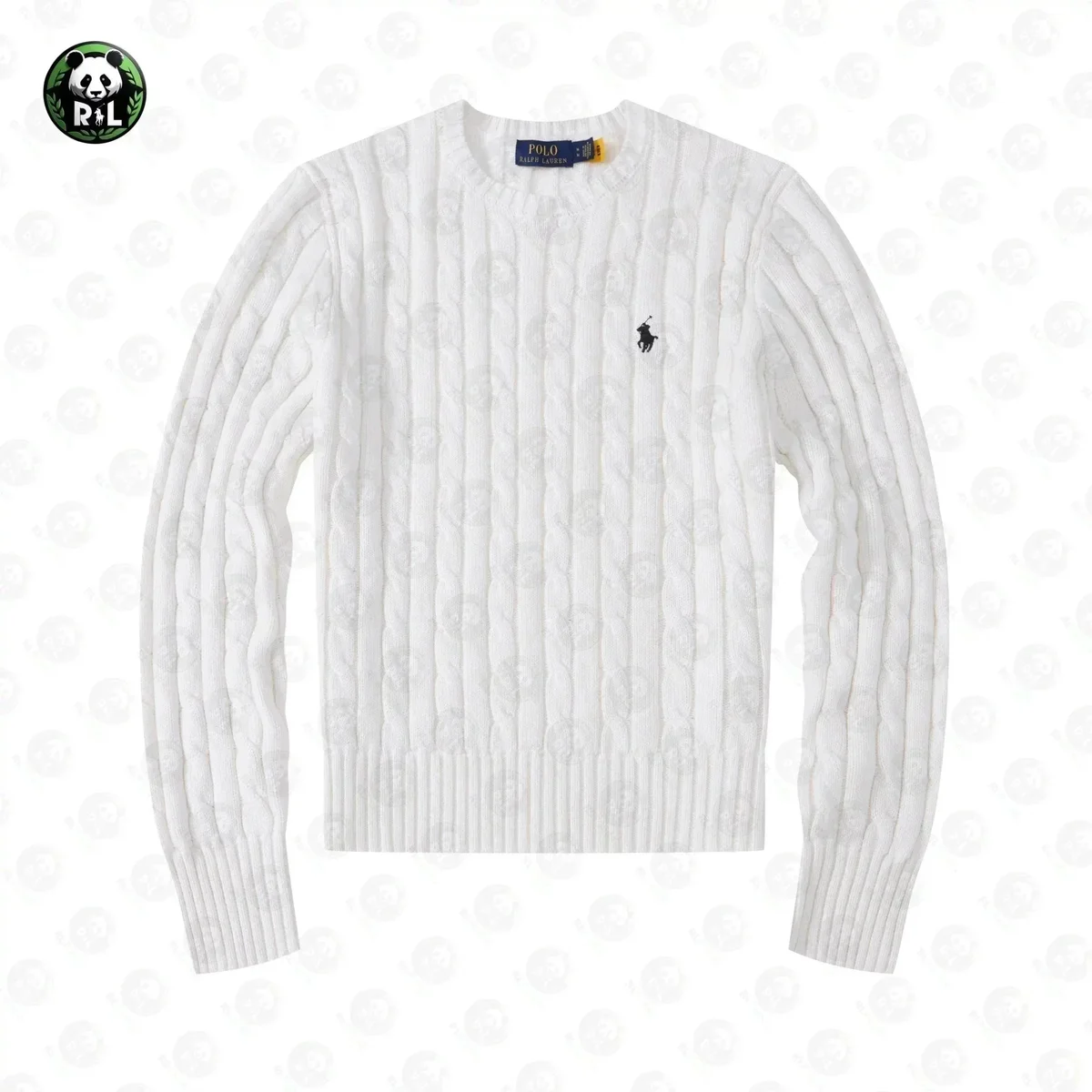 Ralph Lauren Cable Knit Sweater White Casual