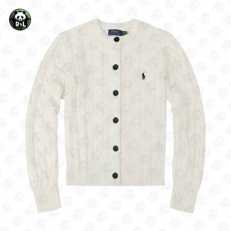 Polo Ralph Lauren Cable Knit Cardigan Cream