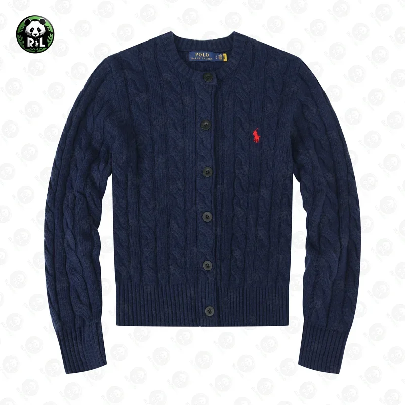Polo Ralph Lauren Cable Knit Cardigan Navy