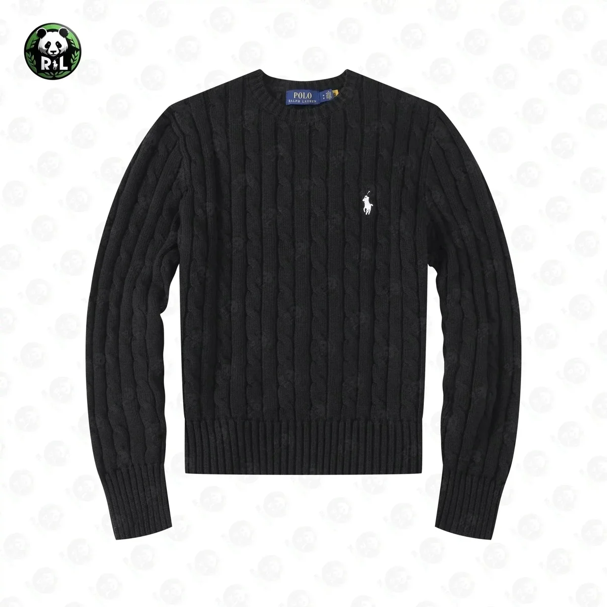 Polo Ralph Lauren Cable Knit Sweater Black Men's