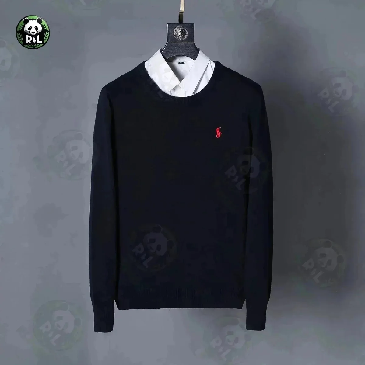 Ralph Lauren Navy Polo Pony Sweater