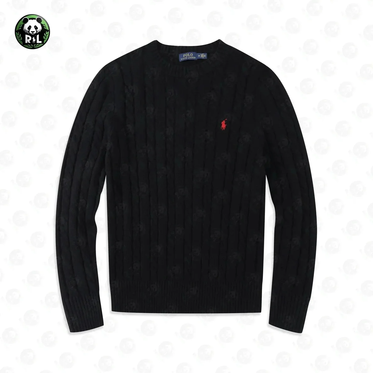Polo Ralph Lauren Cable Knit Sweater Black Men's