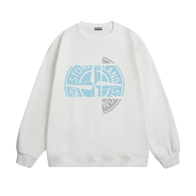 Stone Island 68-15 White Compass Hoodie