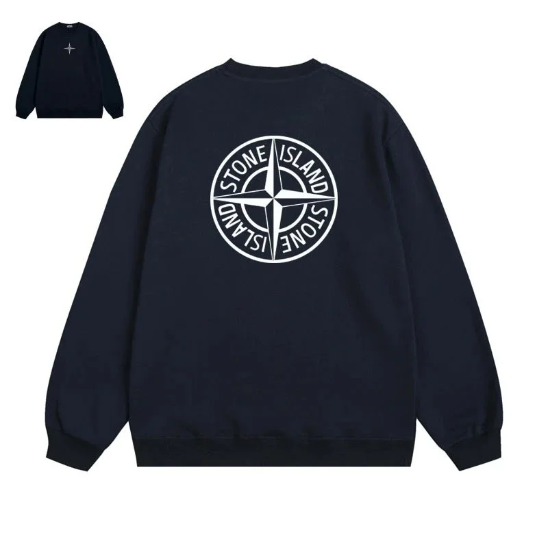 Stone Island 68-15 Navy Crewneck Sweatshirt