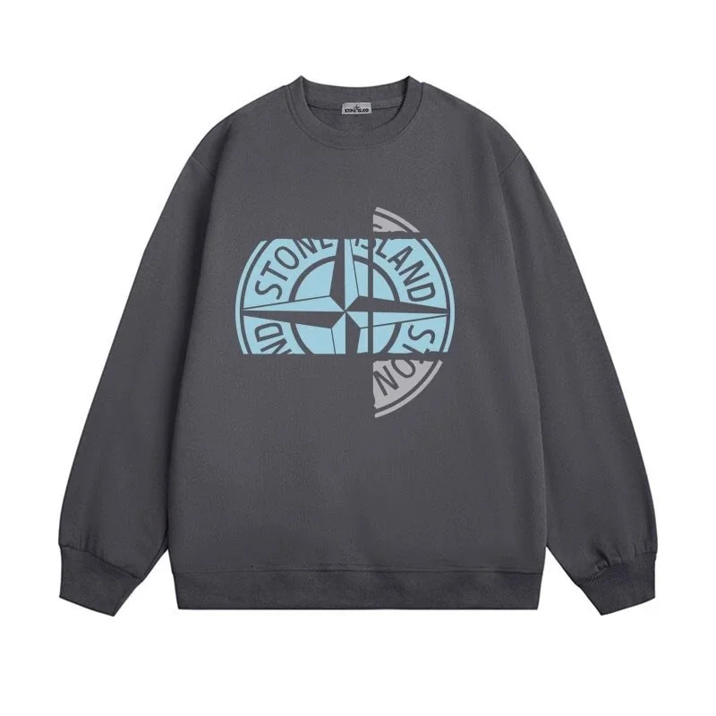 Stone Island 68-15 Compass Hoodie Grey