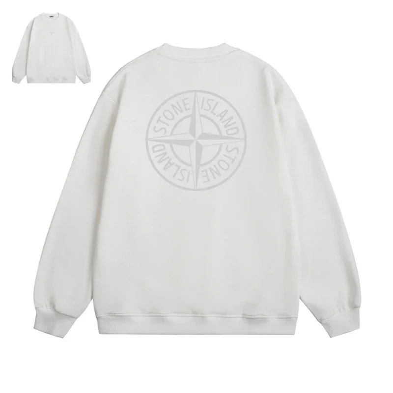 Stone Island 68-15 White Hoodie