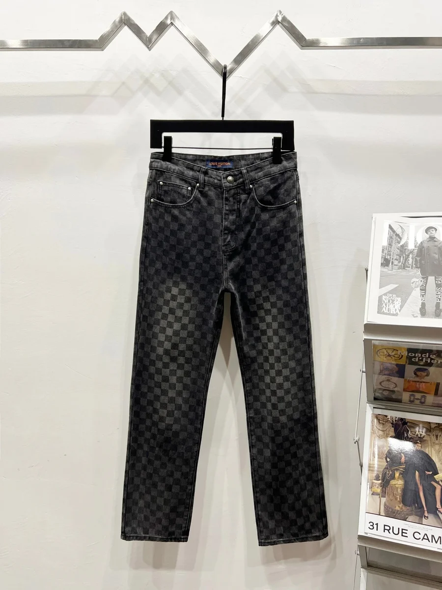 Louis Vuitton Checkerboard Jeans Black