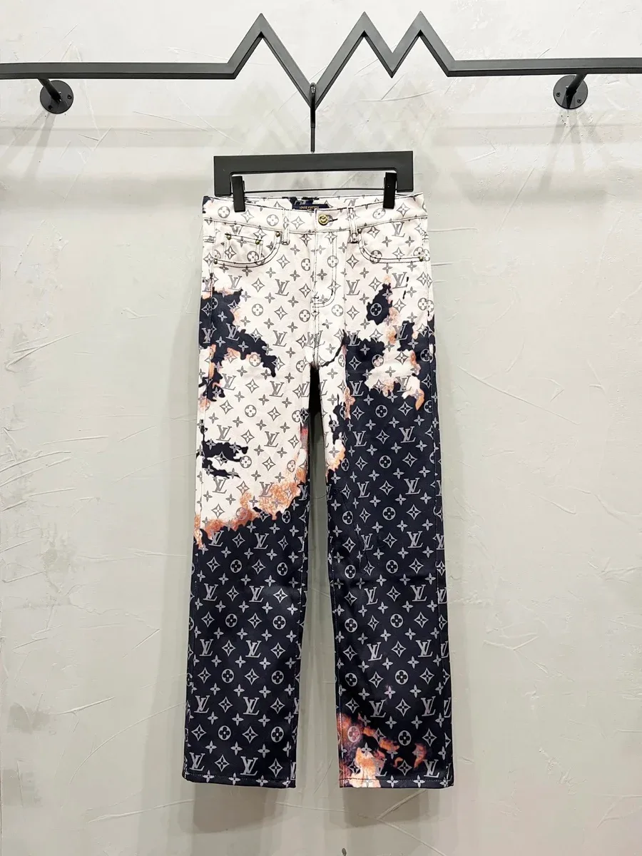 Louis Vuitton Neverfull Monogram Bleached Jeans