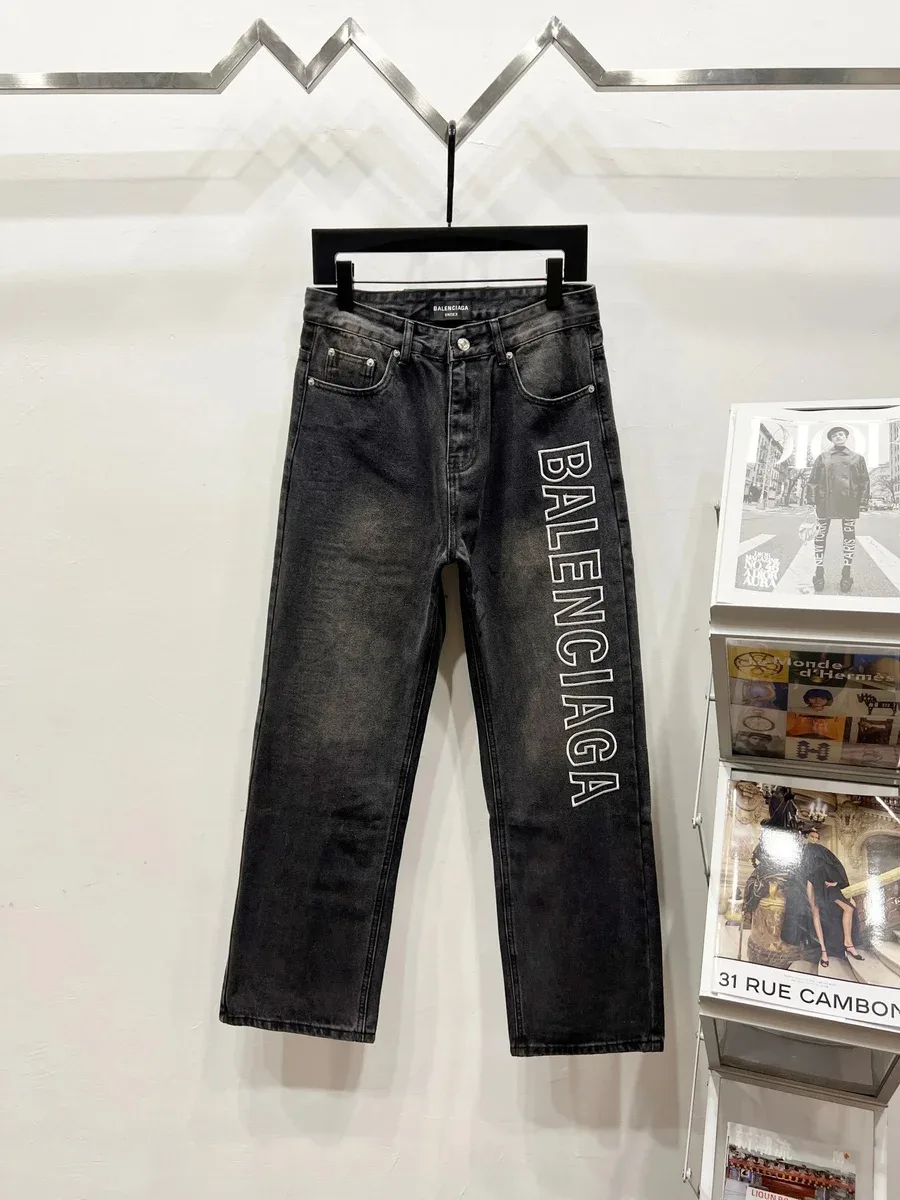 Balenciaga Black Logo Jeans