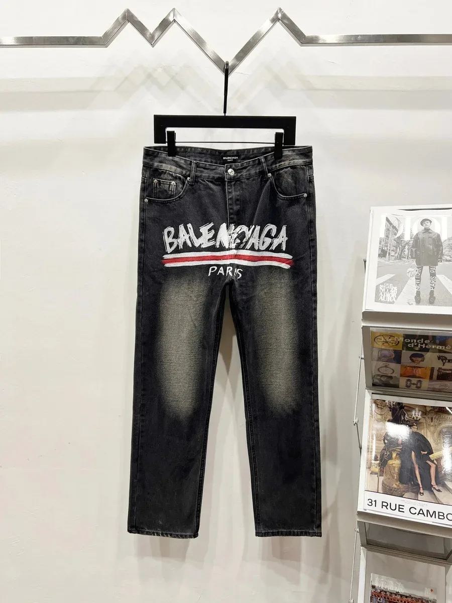 Balenciaga Black 'Paris' Jeans