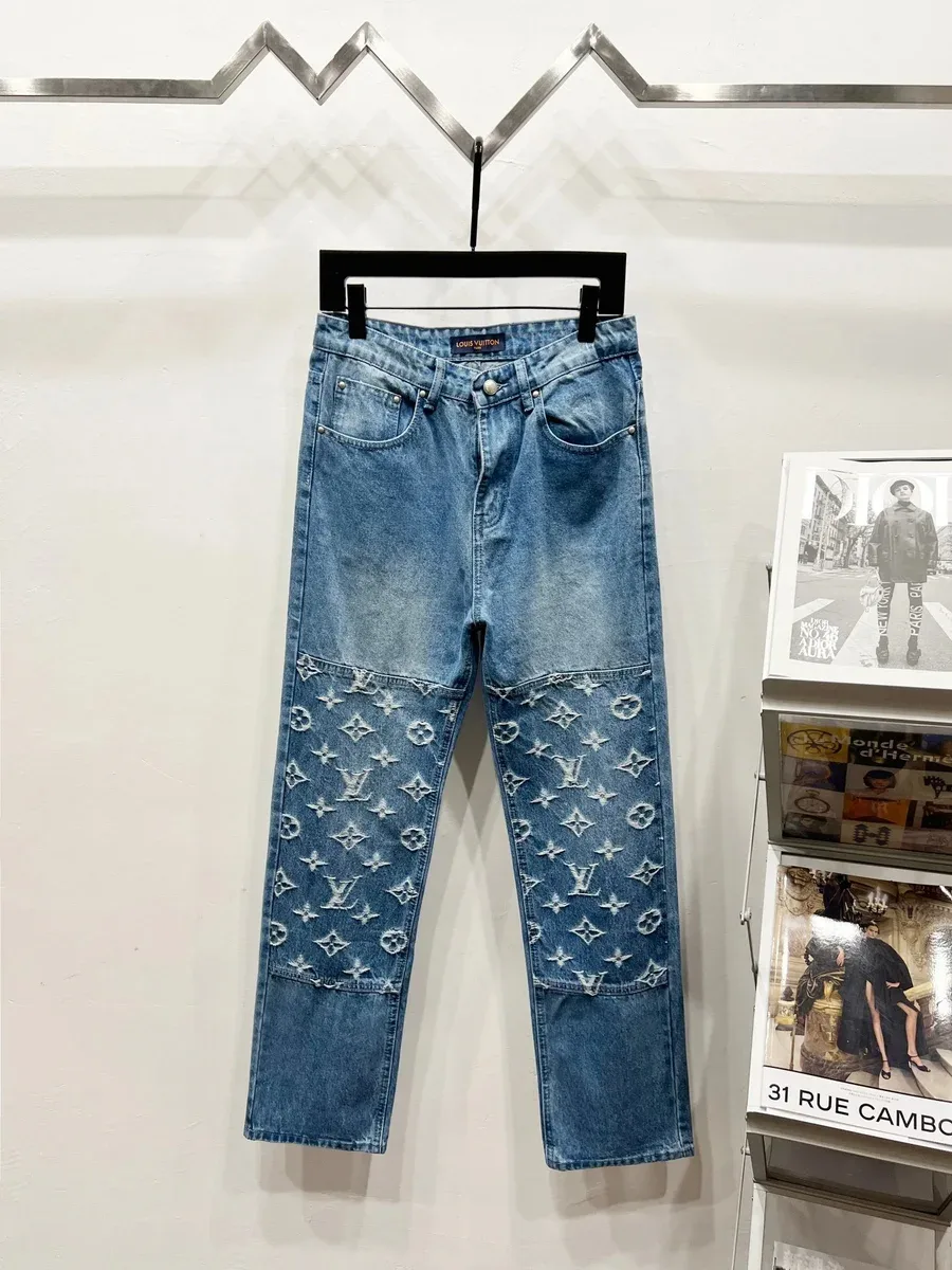 Louis Vuitton Monogram Patchwork Jeans