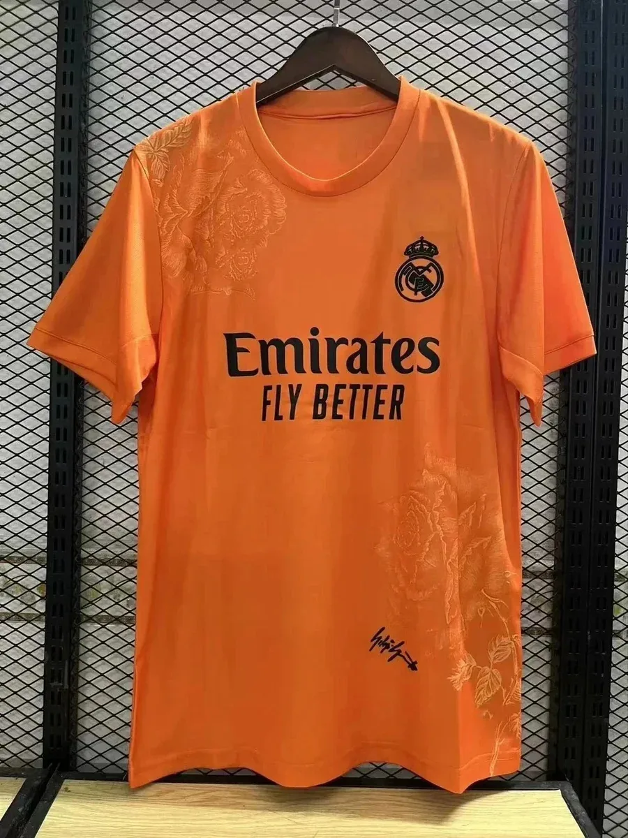 Real Madrid Orange Jersey Special Edition T-Shirt